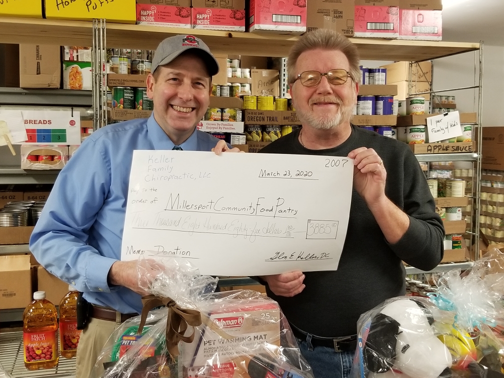 2020 Donation to Millersport Food Pantry